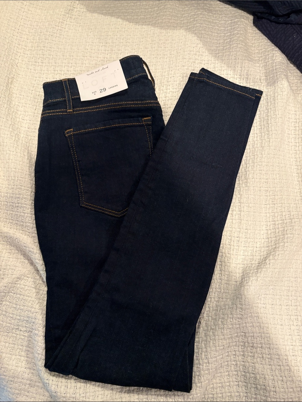 LOFT Navy Skinny Jeans